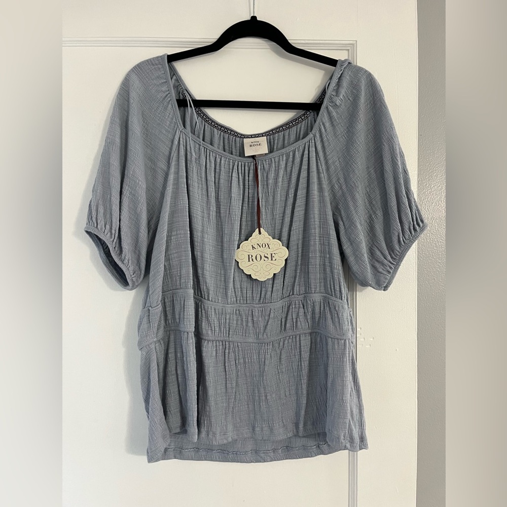 Light blue blouse